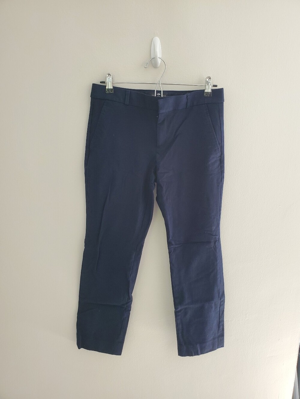 Banana Republic Navy Blue Ryan Bi-Stretch Straight Dress Pants Women's Size 4